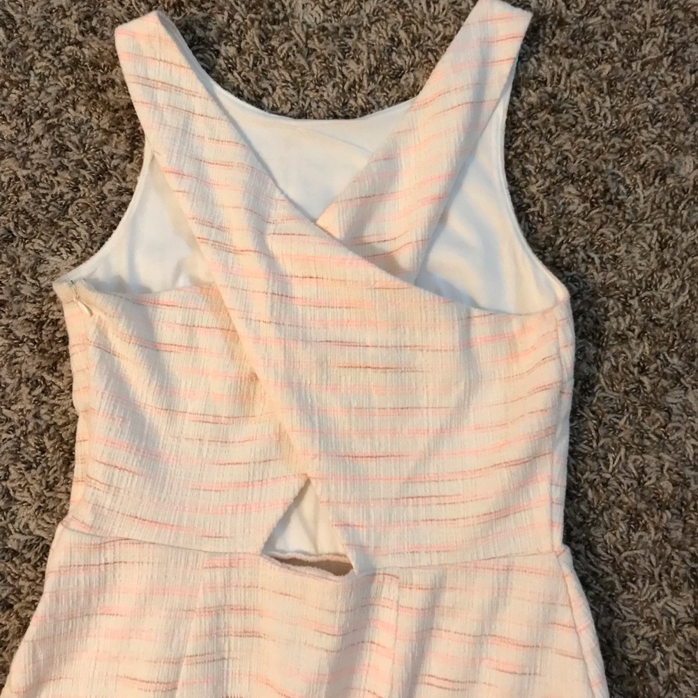 LOFT a-line criss cross back mini dress - Picture 12 of 15